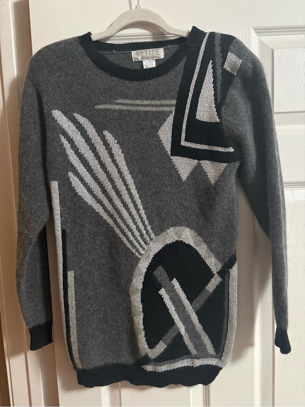 45% lambswool 13% angora rabbit hair vintage VTG Petite Sophisticate sweater
